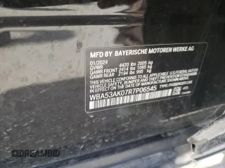 2024 BMW 2 Series 228i with VIN WBA53AK07R7P06545, listed as a Copart auction lot 49535715 with 23,151 mi miles and Salvage title. Bid and sale history available at DreamBid. Image 12.