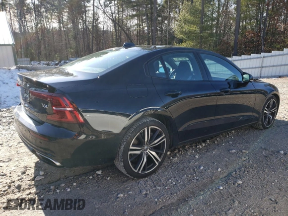 2019 Volvo S60 R-Design with VIN 7JRA22TM9KG013415, listed as a Copart auction lot 38141104 with 59,318 mi miles. Bid and sale history available at carsss.com. Image 3.