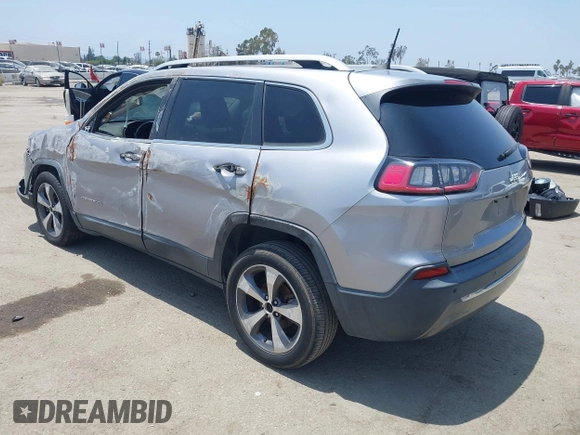 2019 Jeep Cherokee Limited with VIN 1C4PJLDB7KD207845, listed as a IAAI auction lot 42386487 with 62,635 mi miles and . Bid and sale history available at DreamBid. Image 3.