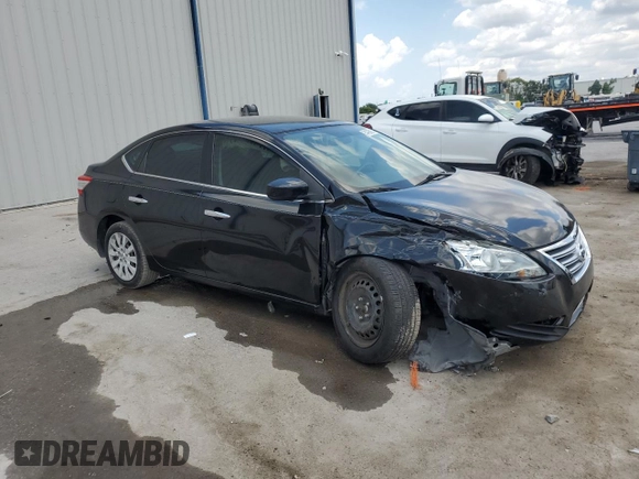 2015 Nissan Sentra S with VIN 3N1AB7AP0FY303851, listed as a Copart auction lot 54795265 with 123,385 mi miles and Salvage Title. Bid and sale history available at carsss.com. Image 4.