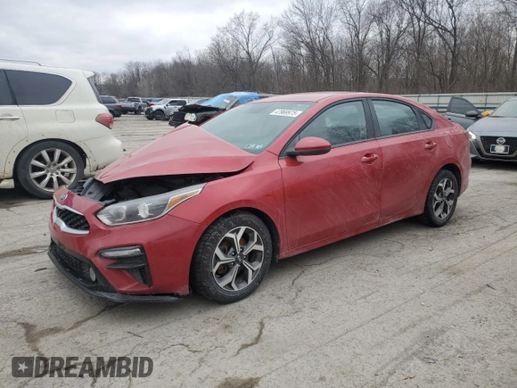 2021 Kia Forte LXS with VIN 3KPF24AD8ME411544, listed as a Copart auction lot 47969975 with 40,040 mi miles and Salvage Title. Bid and sale history available at carsss.com. Image 1.