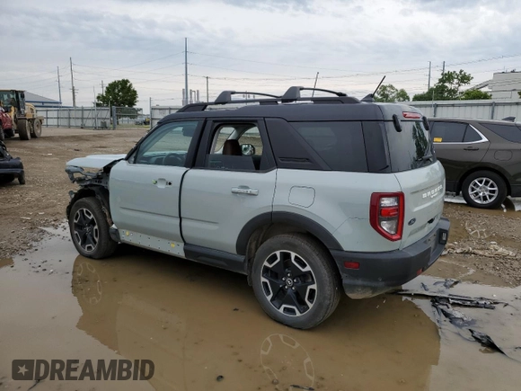 2021 Ford Bronco Sport Outer Banks with VIN 3FMCR9C61MRA96746, listed as a Copart auction lot 61356745 with 69,431 mi miles and Clean title. Bid and sale history available at DreamBid. Image 2.