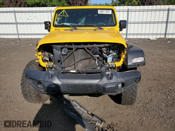 2021 Jeep Wrangler Willys z VIN 1C4HJXAG6MW731023, wystawiony jako Copart lot #68871324 z przebiegiem Nie podano mil oraz Nie do naprawy • Non repairable. Historia ofert i sprzedaży dostępna na DreamBid. Obrazek 5.