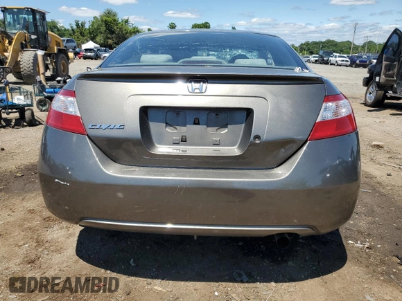 2008 Honda Civic Cpe LX with VIN 2HGFG12678H526728, listed as a Copart auction lot 88796065 with 193,445 mi miles and Non Repairable. Bid and sale history available at carsss.com. Image 6.