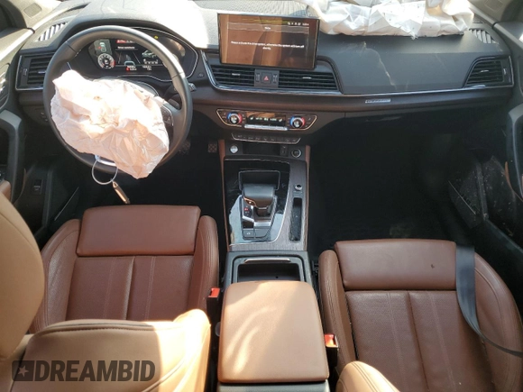 2022 Audi Q5 S line Prestige with VIN WA1FAAFYXN2044880, listed as a Copart auction lot 77042164 with 56,638 mi miles and Salvage Title. Bid and sale history available at carsss.com. Image 8.