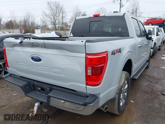 2023 Ford F-150 XL with VIN 1FTFW1ED1PFA78062, listed as a IAAI auction lot 41837577 with 46,430 mi miles. Bid and sale history available at carsss.com. Image 4.