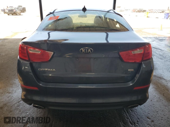 2015 Kia Optima LX with VIN 5XXGM4A7XFG481386, listed as a Copart auction lot 52100085 with 114,014 mi miles and Clean Title. Bid and sale history available at carsss.com. Image 6.