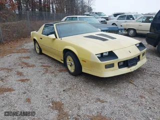 1986 Chevrolet Camaro Z28 Sport with VIN 1G1FP87H0GL154693, listed as a IAAI auction lot 41404607 with 26,343 mi miles. Bid and sale history available at carsss.com. Image 1.
