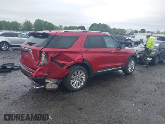 2022 Ford Explorer Limited with VIN 1FMSK8FH8NGB43898, listed as a IAAI auction lot 41934367 with 34,301 mi miles. Bid and sale history available at carsss.com. Image 4.