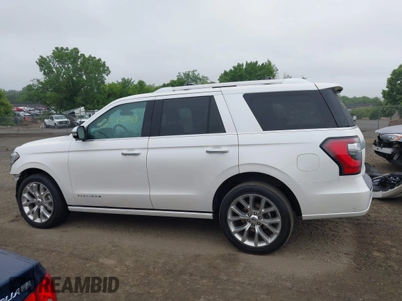 2019 Ford Expedition Platinum with VIN 1FMJU1MT1KEA68098, listed as a IAAI auction lot 42594143 with 116,813 mi miles and . Bid and sale history available at DreamBid. Image 15.