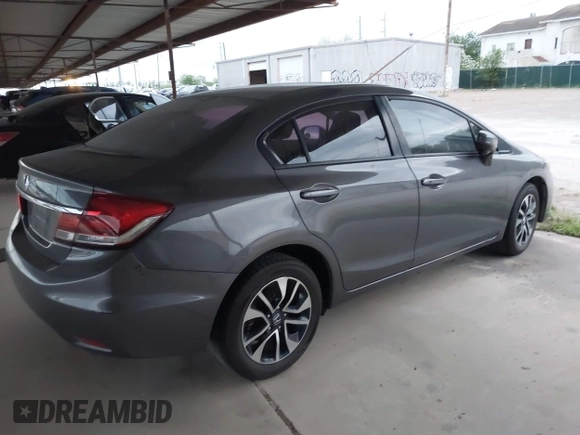 2015 Honda Civic EX with VIN 19XFB2F87FE060631, listed as a IAAI auction lot 41943697 with Not Provided miles and . Bid and sale history available at carsss.com. Image 4.