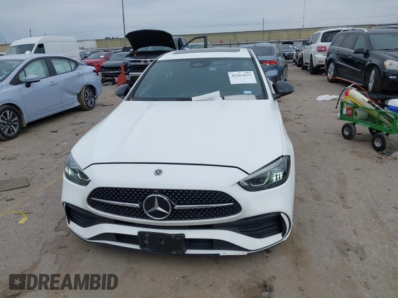 2022 Mercedes-Benz C 300 with VIN W1KAF4GB0NR058376, listed as a IAAI auction lot 41267635 with 38,867 mi miles and . Bid and sale history available at DreamBid. Image 12.