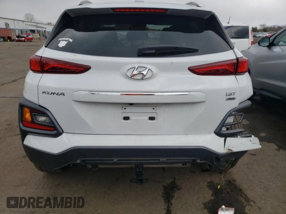 2021 Hyundai Kona Limited with VIN KM8K3CA53MU600159, listed as a Copart auction lot 51755675 with 93,004 mi miles and Salvage Title. Bid and sale history available at carsss.com. Image 6.