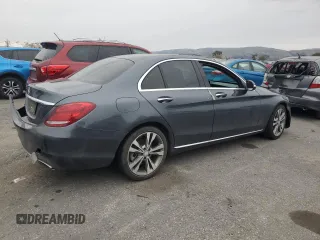 2015 Mercedes-Benz C 300 with VIN 55SWF4JB8FU045146, listed as a Copart auction lot 44591105 with 153,777 mi miles and Salvage Title. Bid and sale history available at carsss.com. Image 3.