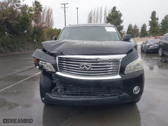 2011 Infiniti QX56 7-passenger with VIN JN8AZ2NE1B9001378, listed as a IAAI auction lot 41681581 with NaN miles. Bid and sale history available at carsss.com. Image 12.