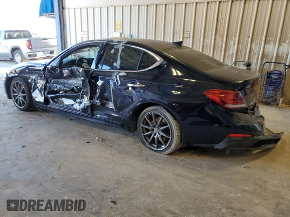 2019 Genesis G70 2.0T Advanced with VIN KMTG64LA1KU026869, listed as a Copart auction lot 70709004 with 85,109 mi miles and Salvage Title. Bid and sale history available at carsss.com. Image 2.