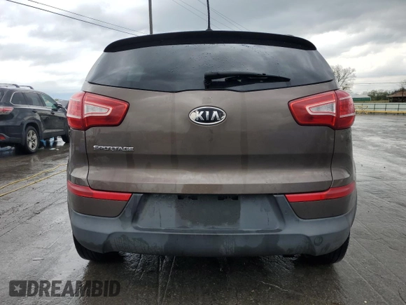 2011 Kia Sportage LX with VIN KNDPB3A26B7025375, listed as a Copart auction lot 51046685 with 162,482 mi miles and Salvage Title. Bid and sale history available at carsss.com. Image 6.