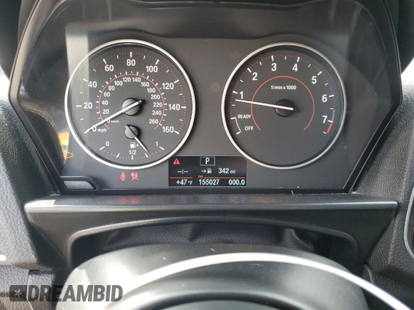 2015 BMW 2 Series 228i with VIN WBA1F5C56FV257079, listed as a Copart auction lot 43387125 with 155,027 mi miles and Salvage Title. Bid and sale history available at carsss.com. Image 9.