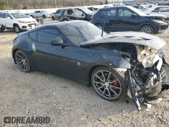 2019 Nissan 370Z Sport Touring with VIN JN1AZ4EH4KM422304, listed as a Copart auction lot 86040094 with 72,970 mi miles and Salvage Title. Bid and sale history available at DreamBid. Image 4.