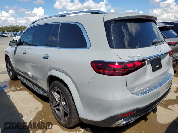 2024 Mercedes-Benz GLS 450 with VIN 4JGFF5KE0RB055351, listed as a Copart auction lot 73888254 with 11,957 mi miles and Non Repairable. Bid and sale history available at DreamBid. Image 2.
