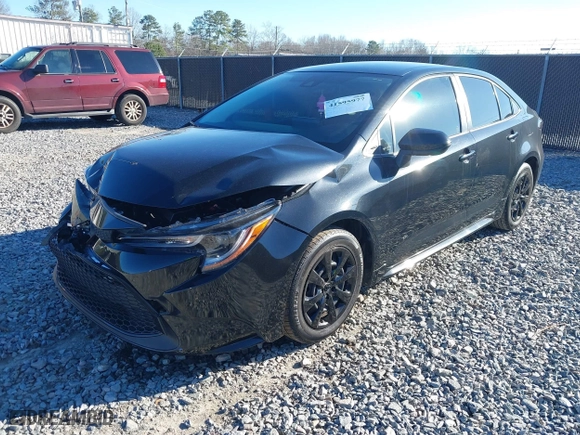 2022 Toyota Corolla LE with VIN JTDEPMAE1NJ223751, listed as a IAAI auction lot 41595977 with 66,313 mi miles. Bid and sale history available at carsss.com. Image 2.