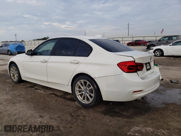 2018 BMW 3 Series 320i with VIN WBA8A9C54JK622857, listed as a Copart auction lot 44143685 with 0 mi miles and Salvage Title. Bid and sale history available at carsss.com. Image 2.