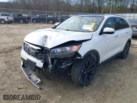 2020 Kia Sorento EX V6 with VIN 5XYPHDA50LG706330, listed as a IAAI auction lot 41744348 with 45,629 mi miles. Bid and sale history available at carsss.com. Image 6.