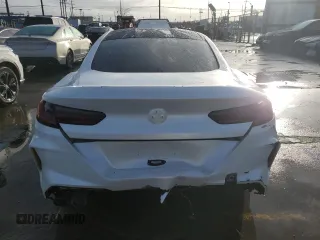 2022 BMW M8 Competition with VIN WBSAE0C04NCJ11232, listed as a Copart auction lot 45540125 with 8,034 mi miles and Salvage Title. Bid and sale history available at carsss.com. Image 6.