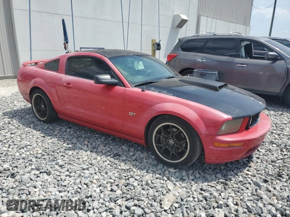2007 Ford Mustang GT Deluxe with VIN 1ZVFT82H775333955, listed as a Copart auction lot 54376685 with 147,520 mi miles and Salvage Title. Bid and sale history available at carsss.com. Image 4.