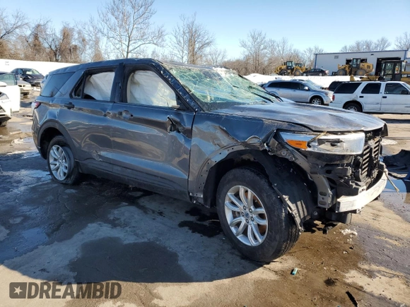 2021 Ford Explorer with VIN 1FMSK8BH4MGB32045, listed as a Copart auction lot 88047105 with 0 mi miles and Salvage Title. Bid and sale history available at carsss.com. Image 4.