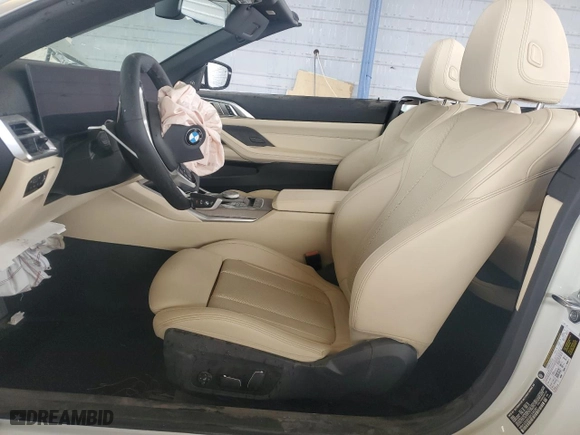 2025 BMW 4 Series 430i with VIN WBA33DB03SCS40361, listed as a Copart auction lot 48397335 with 3,949 mi miles and Salvage Title. Bid and sale history available at carsss.com. Image 7.