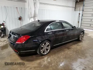 2015 Mercedes-Benz S 550 with VIN WDDUG8FB6FA148733, listed as a Copart auction lot 53365335 with 61,414 mi miles and Salvage Title. Bid and sale history available at carsss.com. Image 3.