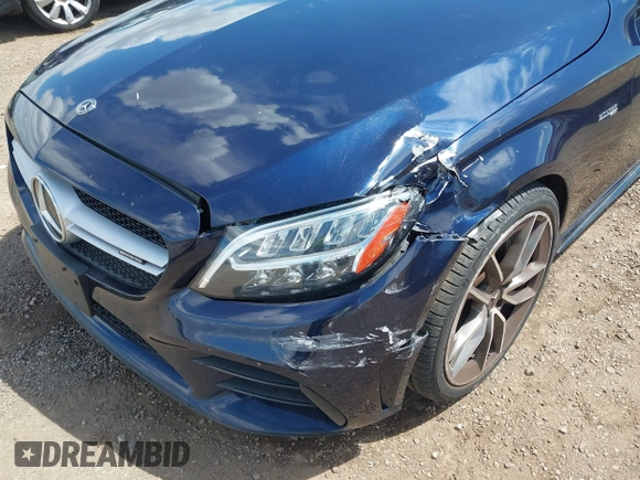 2020 Mercedes-Benz C 43 AMG with VIN 55SWF6EB2LU330233, listed as a IAAI auction lot 42045987 with 84,549 mi miles and . Bid and sale history available at carsss.com. Image 6.