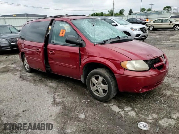 2005 Dodge Caravan SXT with VIN 2D4GP44L05R480918, listed as a Copart auction lot 58523645 with 212,535 mi miles and Salvage title. Bid and sale history available at DreamBid. Image 14.