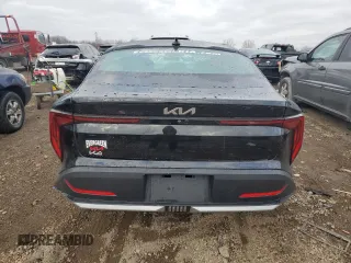 2025 Kia K4 LXS with VIN 3KPFT4DE0SE017504, listed as a Copart auction lot 85756534 with 3,202 mi miles and Salvage Title. Bid and sale history available at carsss.com. Image 6.