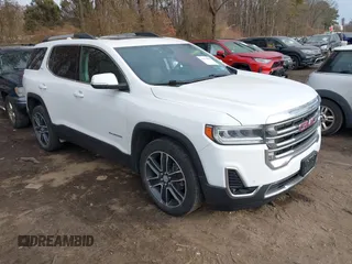 2021 GMC Acadia SLT z VIN 1GKKNULS2MZ173393, wystawiony jako IAAI lot #41654898 z przebiegiem 42 719 mil mil oraz . Historia ofert i sprzedaży dostępna na DreamBid. Obrazek 1.