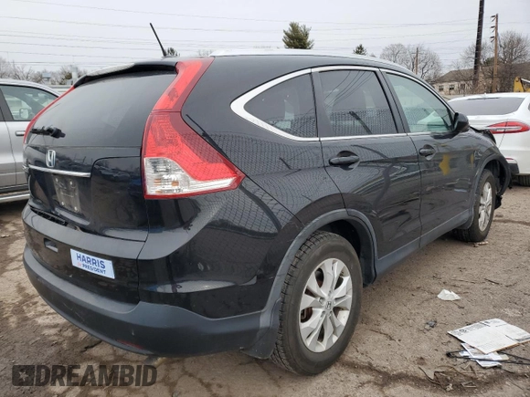 2012 Honda CR-V EX-L with VIN 2HKRM3H73CH511787, listed as a Copart auction lot 45417255 with 101,329 mi miles and Salvage Title. Bid and sale history available at carsss.com. Image 3.