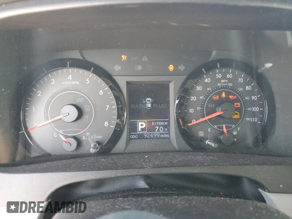 2016 Toyota Sienna LE AAS with VIN 5TDKK3DC8GS744252, listed as a Copart auction lot 48638345 with 92,499 mi miles and Salvage Title. Bid and sale history available at carsss.com. Image 9.
