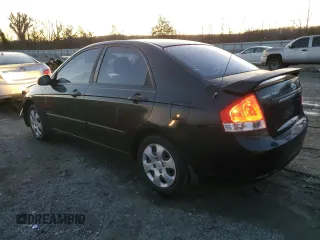 2008 Kia Spectra EX with VIN KNAFE121185551816, listed as a Copart auction lot 42324005 with 159,476 mi miles and Salvage title. Bid and sale history available at DreamBid. Image 2.