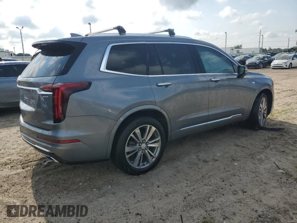 2021 Cadillac XT6 Premium Luxury with VIN 1GYKPCRS5MZ198953, listed as a Copart auction lot 67291154 with 0 mi miles and Salvage Title. Bid and sale history available at carsss.com. Image 3.