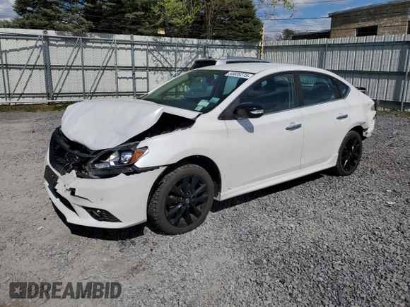 2018 Nissan Sentra SR with VIN 3N1AB7AP4JY236177, listed as a Copart auction lot 55606275 with 91,772 mi miles and Salvage Title. Bid and sale history available at DreamBid. Image 1.