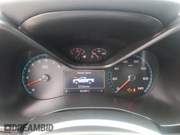 2019 Chevrolet Colorado 4WD Z71 with VIN 1GCGTDEN1K1361851, listed as a Copart auction lot 60630195 with 81,039 mi miles and Salvage title. Bid and sale history available at DreamBid. Image 9.
