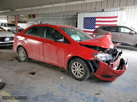 2017 Chevrolet Sonic LT with VIN 1G1JD5SH7H4120058, listed as a Copart auction lot 45819815 with 0 mi miles and Non Repairable. Bid and sale history available at carsss.com. Image 4.