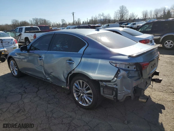 2018 Infiniti Q50 3.0t SPORT with VIN JN1EV7AR7JM435687, listed as a Copart auction lot 47299845 with NaN miles and Salvage Title. Bid and sale history available at carsss.com. Image 2.
