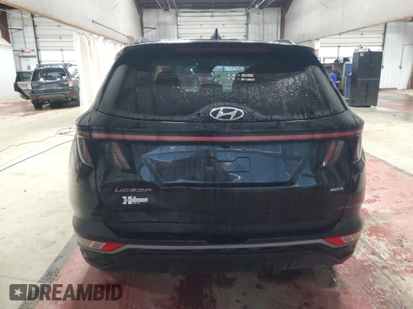 2024 Hyundai Tucson SEL with VIN 5NMJFCDE3RH350634, listed as a Copart auction lot 50632875 with 5,539 mi miles and Salvage Title. Bid and sale history available at carsss.com. Image 6.