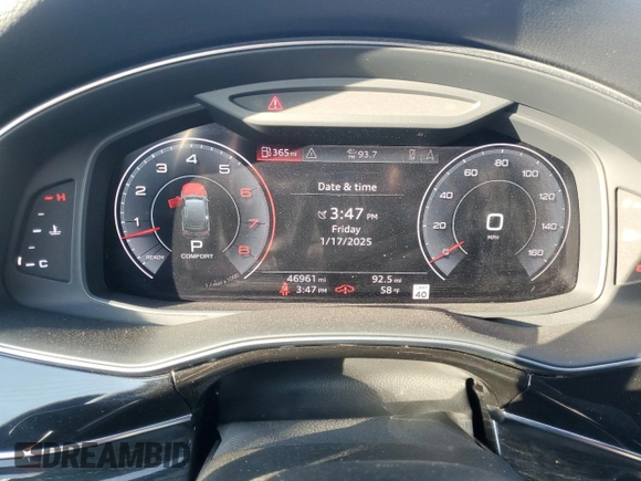 2020 Audi Q7 Premium Plus with VIN WA1LXAF70LD002518, listed as a Copart auction lot 86742944 with 46,961 mi miles and Salvage Title. Bid and sale history available at carsss.com. Image 9.