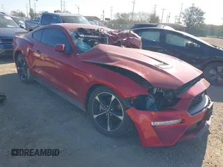 2022 Ford Mustang EcoBoost with VIN 1FA6P8TH5N5147680, listed as a IAAI auction lot 41643496 with 28,226 mi miles. Bid and sale history available at carsss.com. Image 1.