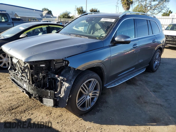 2021 Mercedes-Benz GLS 450 with VIN 4JGFF5KE0MA461614, listed as a Copart auction lot 39864104 with 34,534 mi miles and . Bid and sale history available at DreamBid. Image 1.
