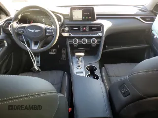 2019 Genesis G70 3.3T Advanced with VIN KMTG34LE9KU023200, listed as a Copart auction lot 88573435 with 26,847 mi miles and Salvage Title. Bid and sale history available at carsss.com. Image 8.