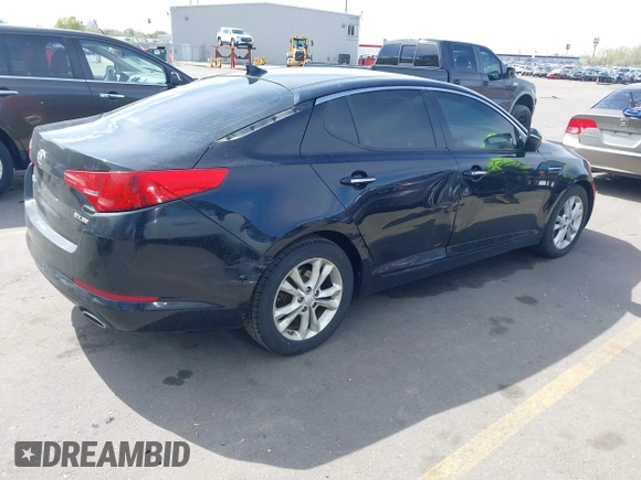 2013 Kia Optima EX with VIN 5XXGN4A79DG174558, listed as a IAAI auction lot 42078646 with 163,161 mi miles. Bid and sale history available at carsss.com. Image 4.